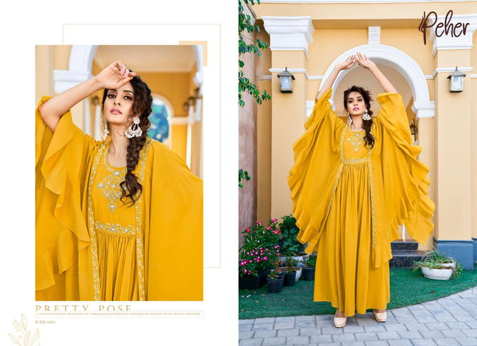 Lime Light Fancy Stylish Designer Festive Wear Heavy Long Kurtis collection